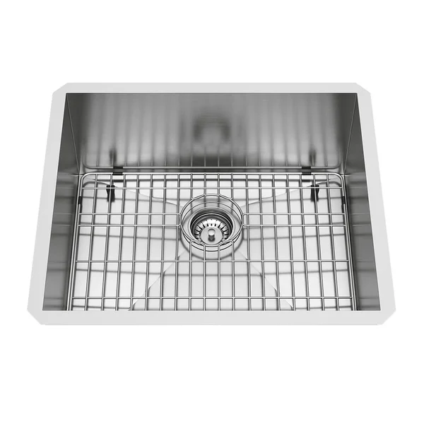 Vigo VG2320CK1 23x22 Undermount Stainless Steel Kitchen Sink - Grid and STRAINER