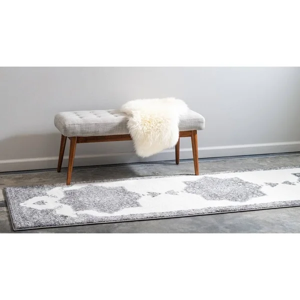 Unique Loom Canal Rosso Rug - 4& 0 x 4& 0 - Round