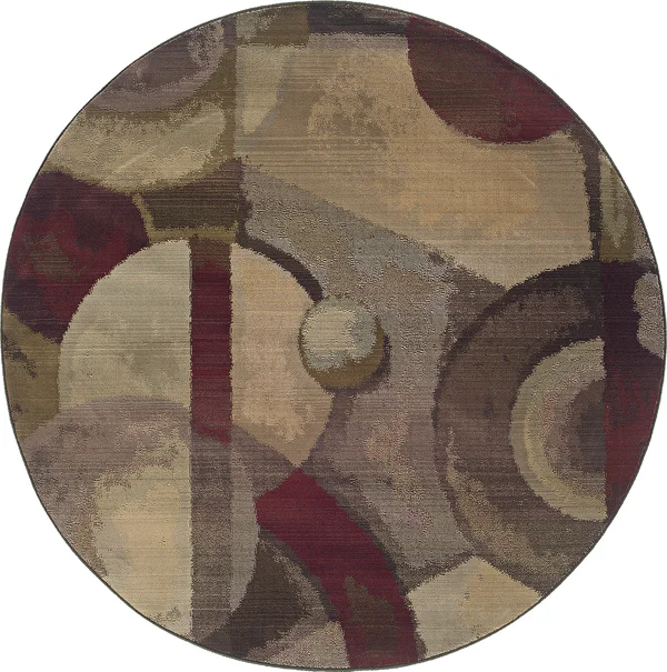 Oriental Weavers Generations 8013A Purple/Green 8& Square Area Rug