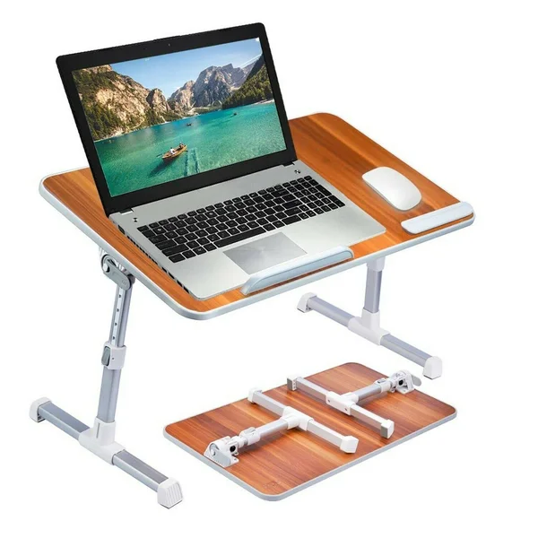 Large Size Adjustable Laptop Bed Table - Portable Standing Desk, Foldable Sofa