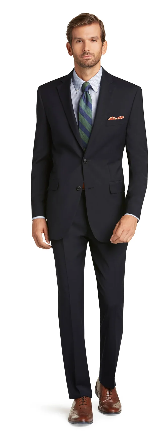 Jos. A. Bank Men's 1905 Collection Tailored Fit Textured Suit SEPARATE Jacket - Navy, 39 Long