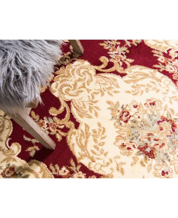 Unique Loom Leon Versailles Area Rug - 7& x 10& (Red)