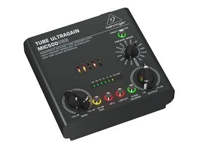 Behringer TUBE ULTRAGAIN MIC500USB - Preamplifier for vocal - tube