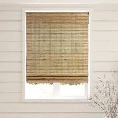 Tuscan Semi-Sheer Brown Roman Shade Blind Size: 33W x 60L