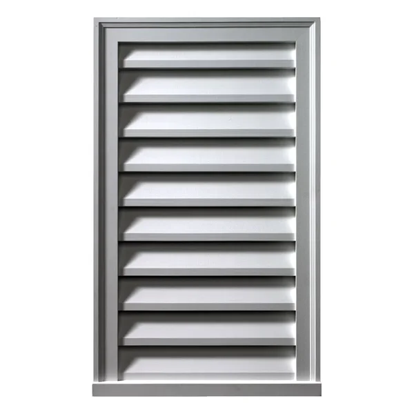 Fypon - Ltd. FLV14X27 14x22W x 27x22H x 2x22P Brick Mould Style Vertical Louver, Functional