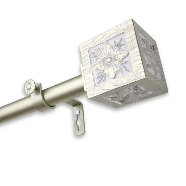 InStyleDesign Jocelyn Adjustable Curtain Rod (48 to 84 inch - Light Gold)