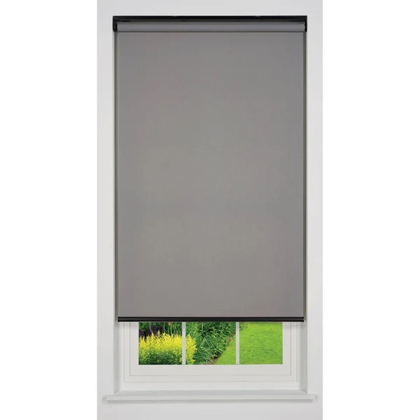 Linen Avenue Cordless Light Filtering Roller Shade - Light Grey 72 W x 78 H