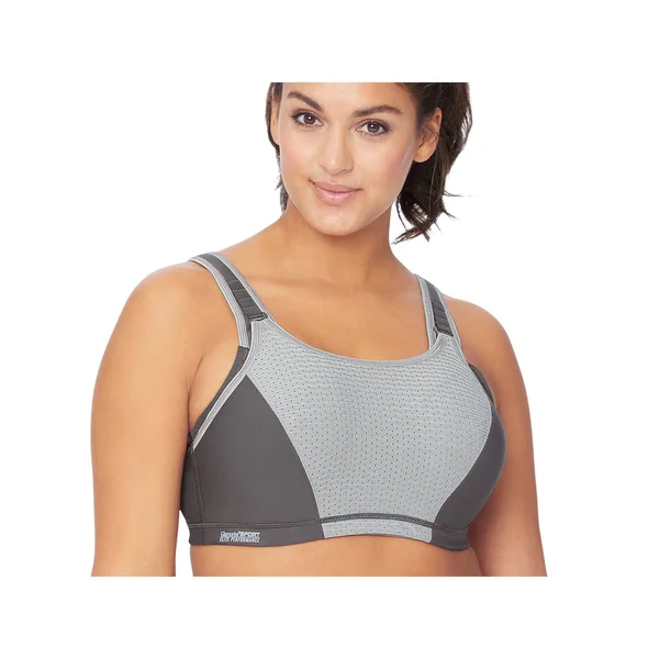 Glamorise 9167 Elite Performance Adjustable Underwire Sports Bra Grey