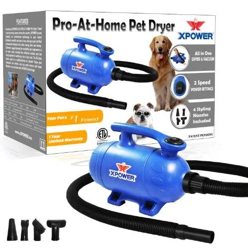 Xpower Manufacturing B-2 Pet Dryer and Vacuum - Blue