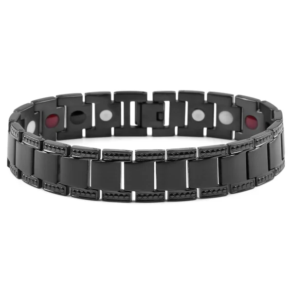 Men's Steel Bracelet - Black, Titanium, Fort Tempus