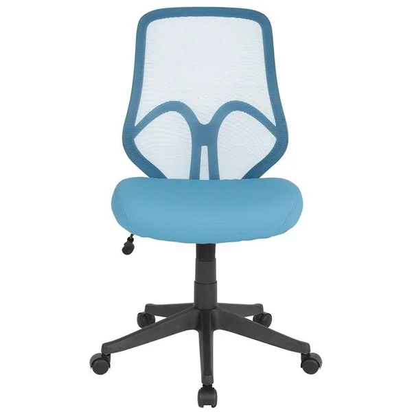 Salerno Series High Back Light Blue Mesh Chair