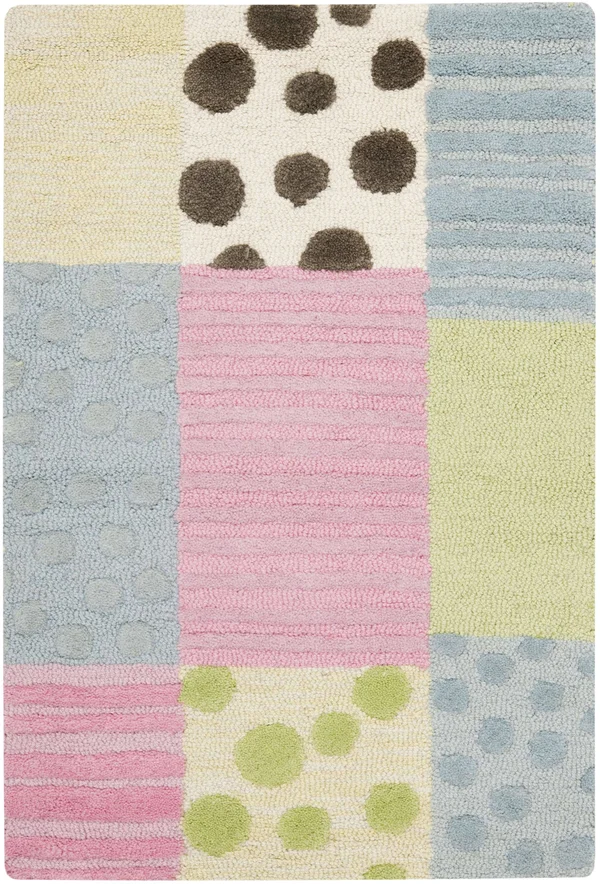 Safavieh Kids SFK322A Blue - Pink 2& x 3& Area Rug