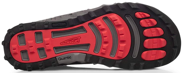 Altra Men's Superior 4 Trail Running Shoe, Gray/Red, 10.5