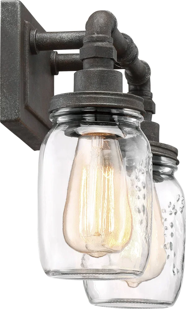 Quoizel Squire 2 Bath Light - Rustic Black - SQR8602RK