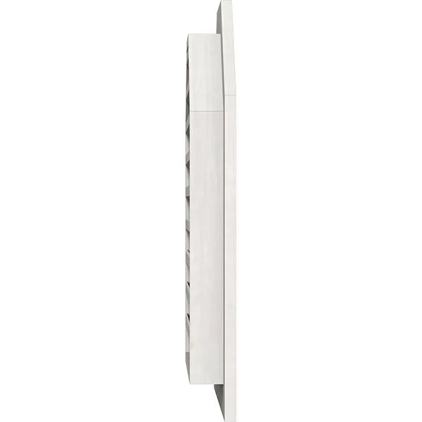 Ekena Millwork GVWOT36X2401SFPPI 36x22W x 24x22H Octagonal Top Gable Vent (41x22W x 29x22H Frame Size): Primed, Functional, Smoo