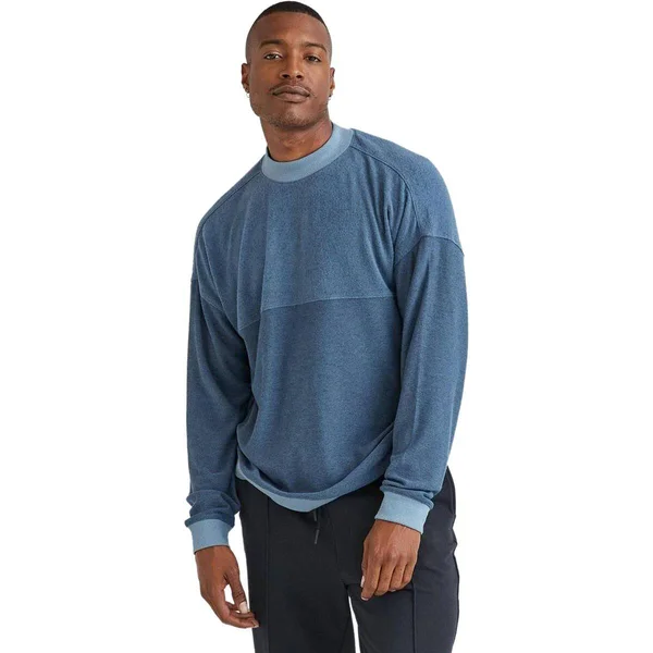 Richer Poorer Cozy Knit Long-Sleeve Sweater - Men's Blue Mirage, XXL
