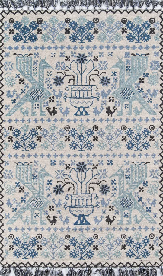 Momeni Tahoe TA-09 3&6x22 x 5&6x22 Blue Area Rug