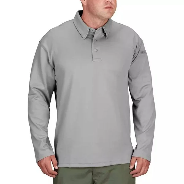 Propper I.C.E Mens Performance Polo Long Sleeve - M - Cobalt Blue