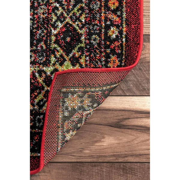 nuLOOM Medieval Randy Indoor/Outdoor Area Rug, 6& 7x22 x 9&, Red