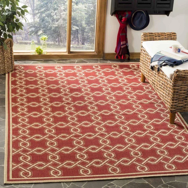 Safavieh Martha Stewart MSR4253-28 2&7x22 x 8&2x22 Red - Creme Area Rug