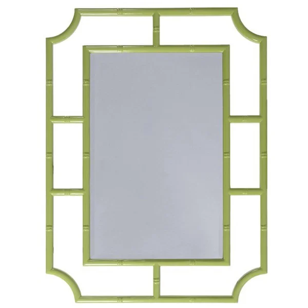 Worlds Away Marian Bamboo Mirror Gold