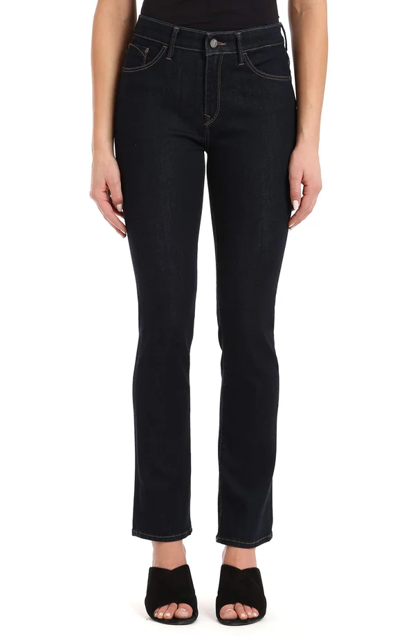 Mavi Kendra High-Rise Straight Leg in Rinse Supersoft Jeans - Black