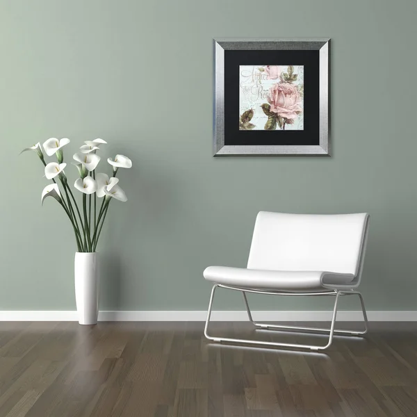 Trademark Fine Art &Atelier De Roses& by Color Bakery Framed Graphic Art - Size: 11x22 H x 11x22 W x 0.5x22 D - Mat Color: Black
