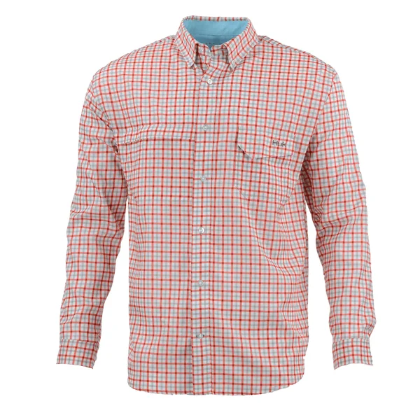 Huk Men's Tide Point Woven Plaid Long-Sleeve Shirt