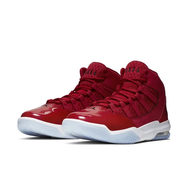Jordan Max Aura - Mens Casual Basketball Shoes - Gym Red/Black/White - Size 11.0