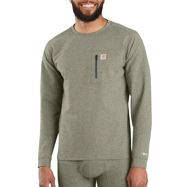 Carhartt Base Force Heavyweight Crew - Burnt Olive, Small
