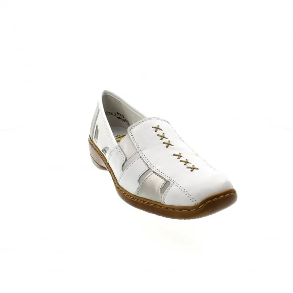 Rieker 41385-82 Ladies Slip on Cut Out Shoes Cream: EUR 40