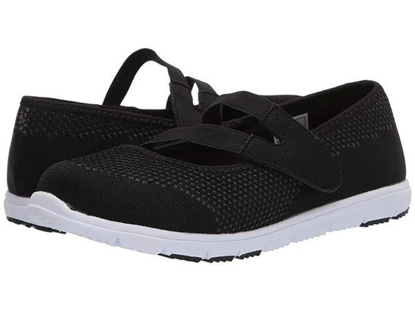 Propet Women's TravelWalker Evo Mary Jane - Size: 6.5, Black Mesh