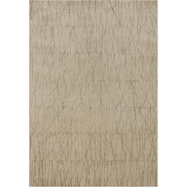 Alexander Home Bradford Modern Pendulum Area Rug - 6&-7x22 x 9&-7x22 - Beige, Pepper