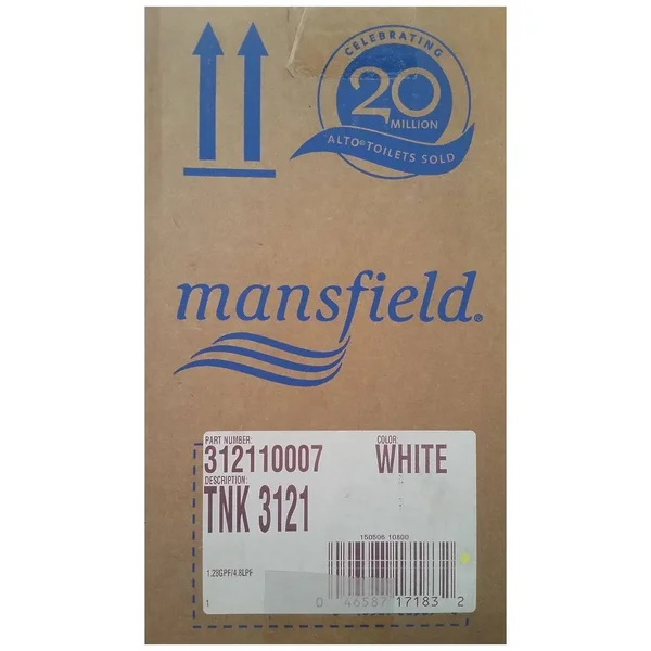 Mansfield 312110007 High Efficiency Toilet Tank White