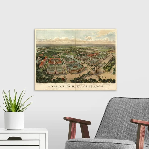 St Louis Worlds Fair, Canvas Wall Art, 24x18, Great Big Canvas