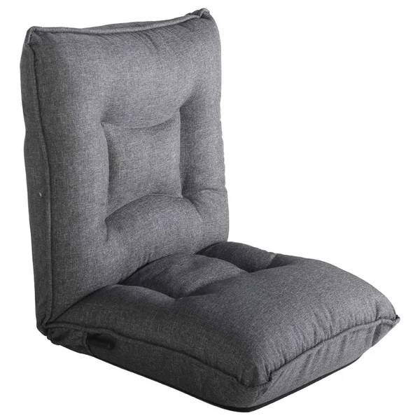 Sundale Outdoor Fold Gaming Chair Padded Chair Floor Sofa Seat with Back Support Grey, Size: 50 x 24 x 8.3, Gray