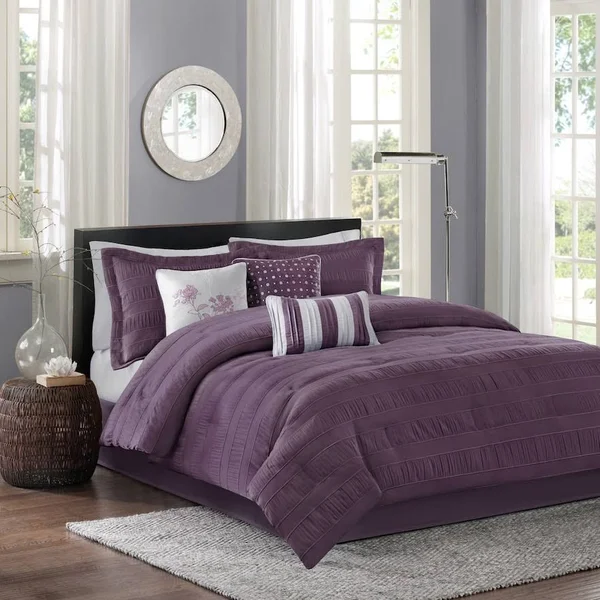 Madison Park Hampton 7-Piece Comforter Set - Pulm, King