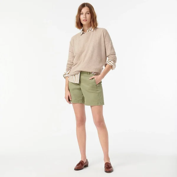 J.Crew Womens 7x22 Stretch Chino Short (Size 12)
