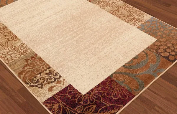 Tayse Elegance 5202 Beige 7 ft. 10 in. Round Transitional Area Rug