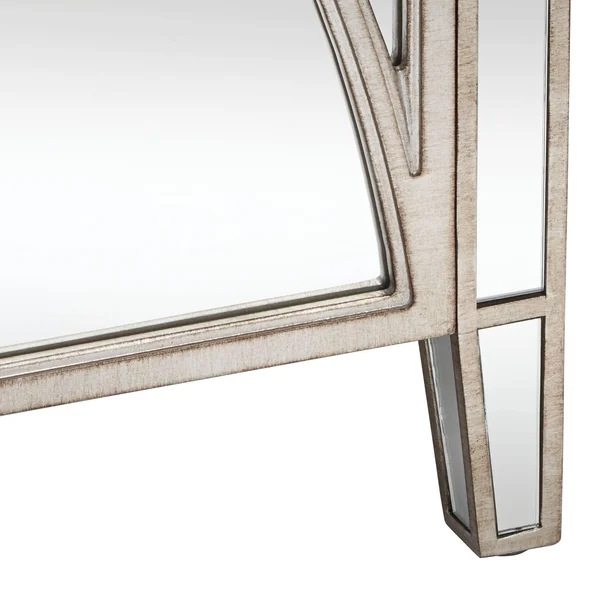 Studio 55D Nereo 30x22 Wide Silver 2-Door Accent Cabinet