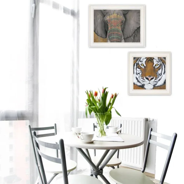 Trendy Decor 4U 2-pc Vignette wildlife II Wall Art