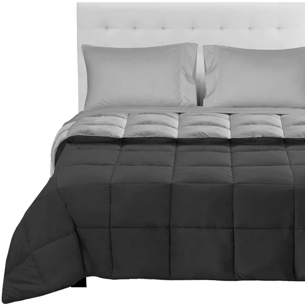 Bare Home Reversible Bed-in-a-Bag Down Alternative Comforter/Sheet Set - Comforter: Sand/Taupe, Sheets: Taupe - Queen