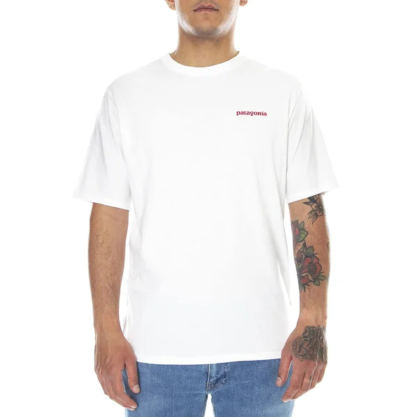 Patagonia Flying Fish Organic T-Shirt - Men's White - S