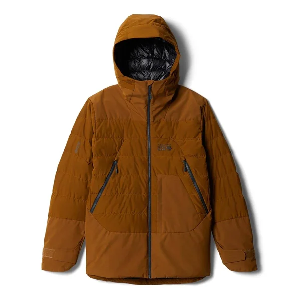 Mountain Hardwear Direct North GTX Windstopper Down Jacket - Men's Golden Brown, XL