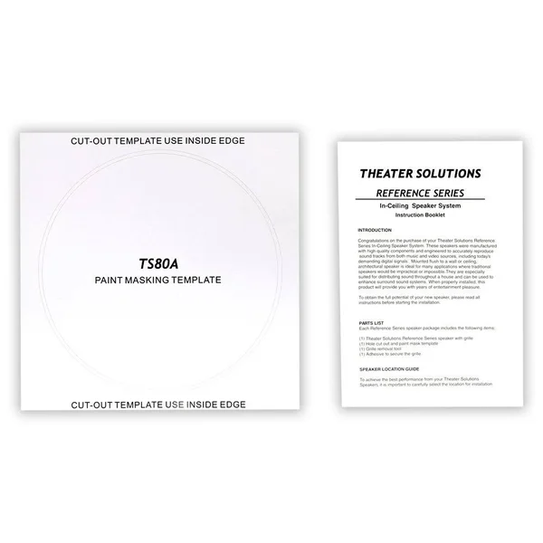 Theater Solutions TS80A in Ceiling 8x22 Angled Speaker Home Theater Surround Sound