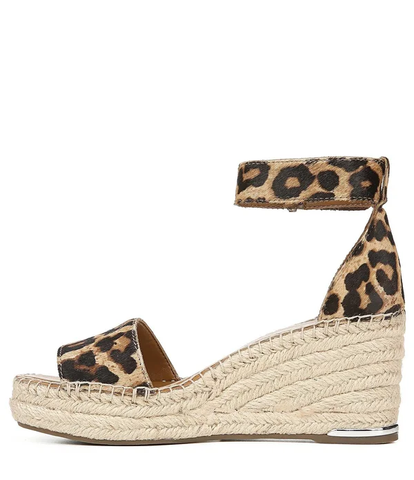 Franco Sarto Clemens Wedge Sandals - Leopard