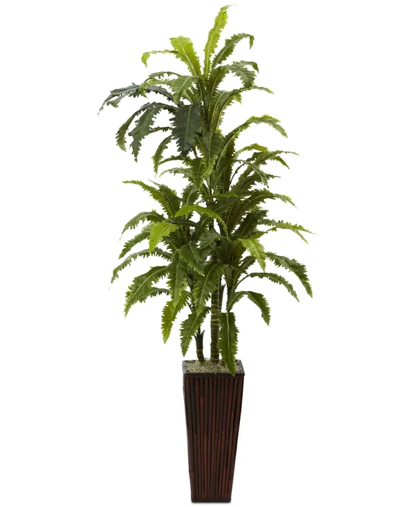 Nearly Natural 55-in Artificial Silk Plant in Green - 6748