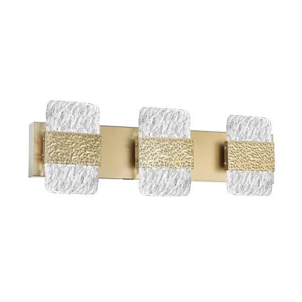 CWI Lighting 1090W21-3-620 Carolina LED Wall Sconce with Gold Leaf Finish