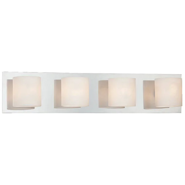 Eurofase 20380-014 Geos 4-Light Bathbar - Satin Nickel
