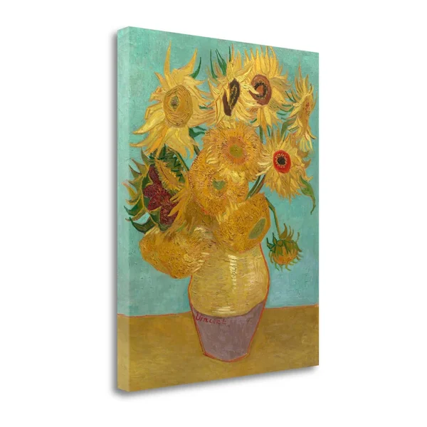 Tangletown Fine Art 'Sunflowers 1889' by Vincent Van Gogh Print on Canvas
